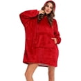 thumbnail image 4 of Chandail à Capuchon en Molleton, Robe à Capuche Couverture, Chandail Couverture en Flanelle à Capuche, 4 of 5
