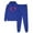 Blue, variant on JURANMO Fashion Print 2 Piece Set for Women Hoodie Sweatsuit Casual Lightweight Long Sleeve Sweatshirts and Comfy Breathable Elastic Waist Sweatpants Matching Outfit Today's Deals Green S