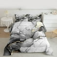 thumbnail image 2 of Manfei Gradient Marble Full Size Comforter Sets 3-Piece for Adults Female Men,Abstract Marbling Watercolor Bedding Comforter Set,Stone Pattern Lightweight Bedding Sets,Luxury Bedroom Decor, 2 of 8