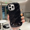 thumbnail image 2 of Case for iPhone 13 Pro,3D Wave Water Ripple Pattern Curly Wavy Frame Glossy Case,Protective Case for iPhone 13 Pro Phone Case 6.1 Inch,Black, 2 of 10
