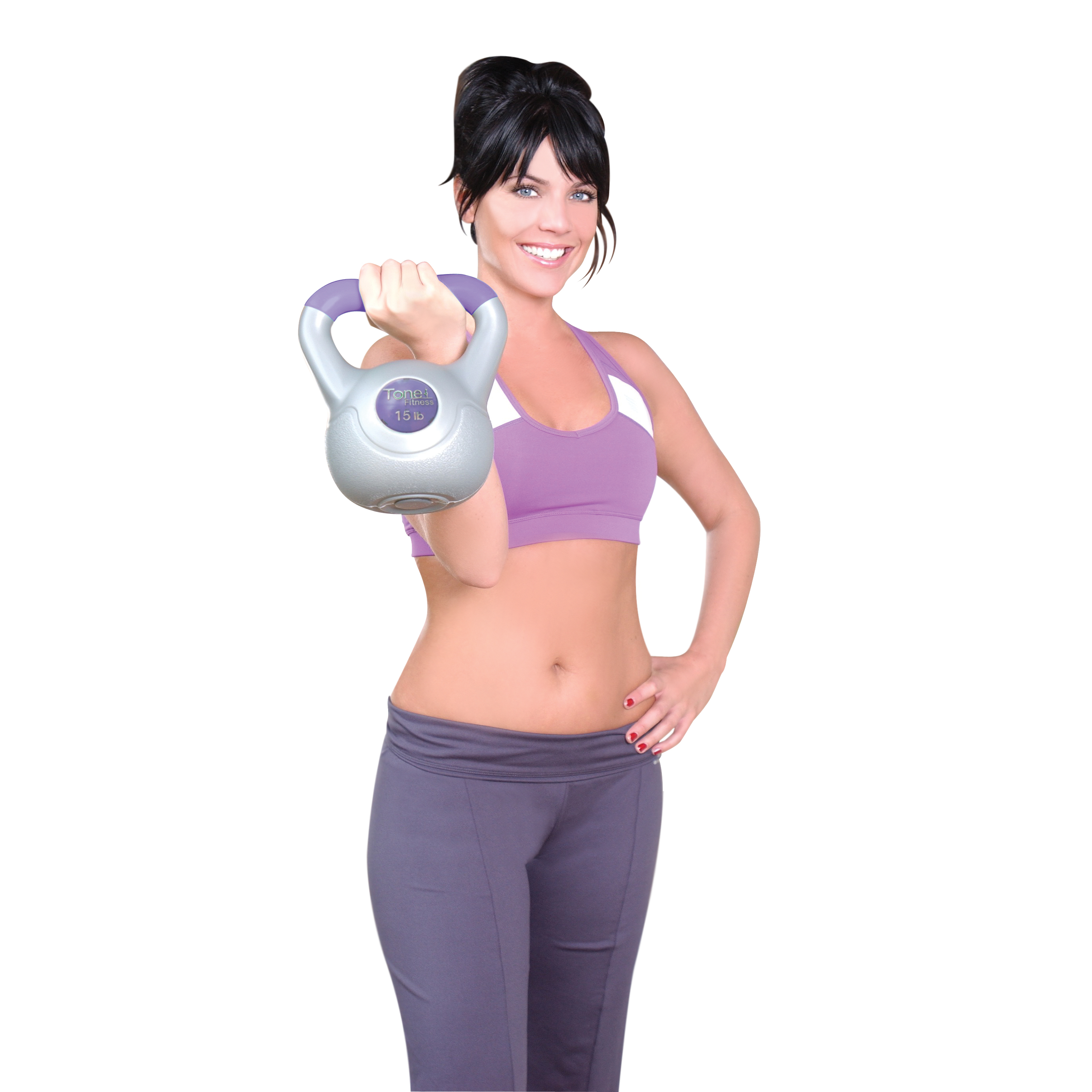 Tone Fitness 30 Lbs. Kettlebell Set, Includes 5-15 Lbs. - image 5 of 5