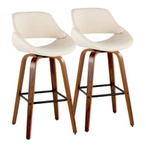 LumiSource Fabrico 30" Fixed-Height Barstool - Set of 2