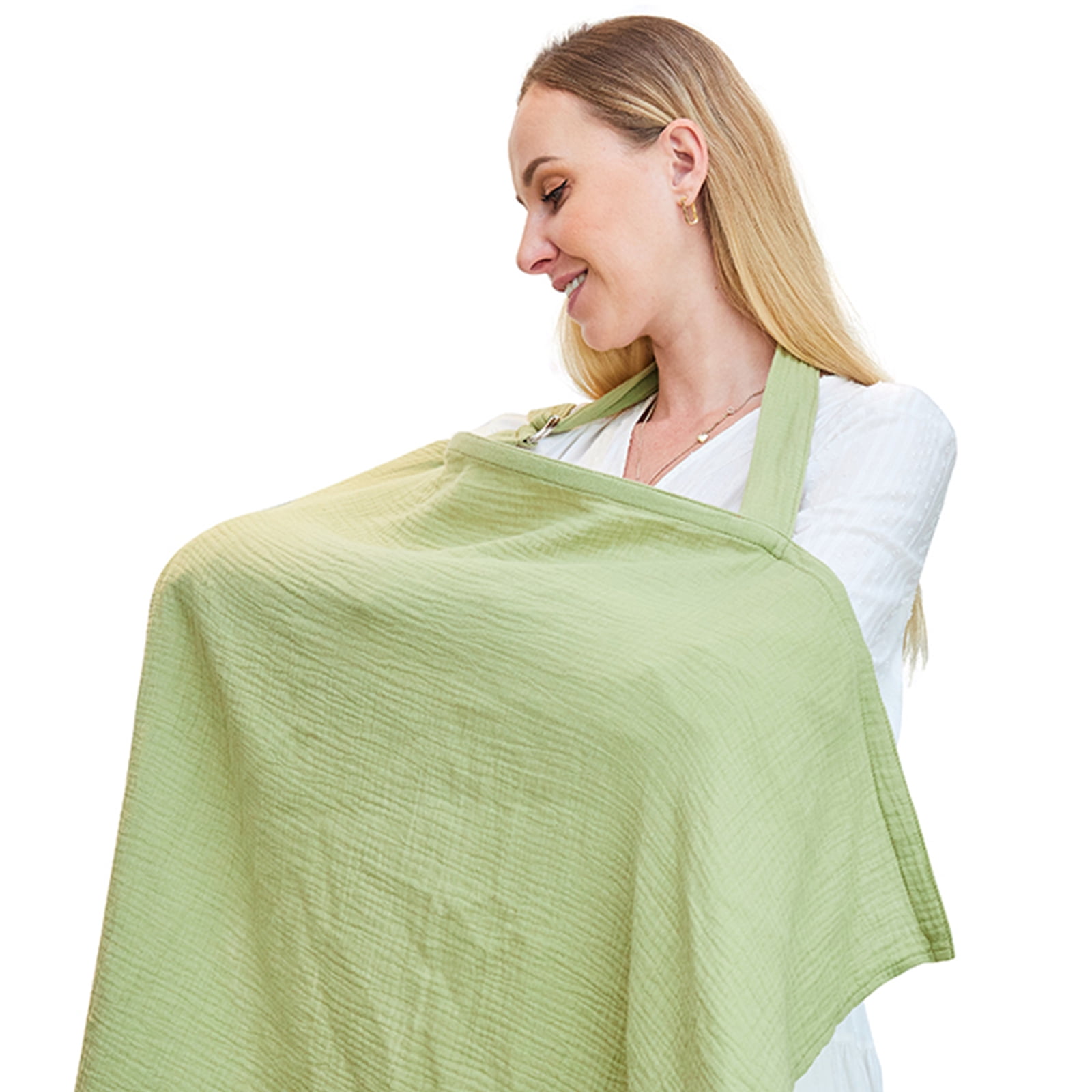 Nursing Cover for Baby Breastfeeding,Breathable Cover with Rigid Hoop for Mother Nursing Apron