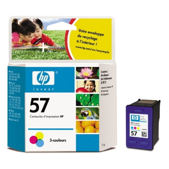 3 CARTUCCE stampante SET per HP psc2105 HP psc2110 HP 56 BLACK HP 57 Color XXL 