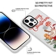 thumbnail image 3 of 2 Packs Christmas Transparent Print Phone Case for iPhone 14 Pro Max 6.7", Aesthetics Pattern Design Soft Silicone Xmas Cases, Shockproof Bumper Protector Camera Girls Women Cover, Gift, 3 of 5