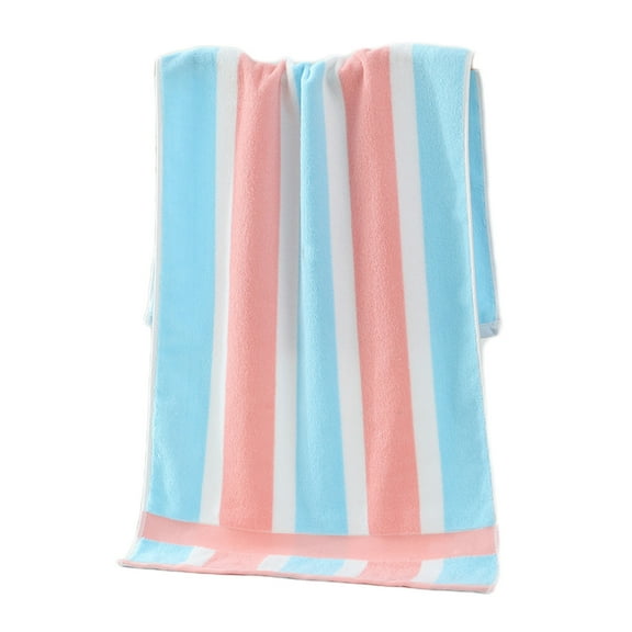 Cotton Striped Absorbent Thick Soft Towel, Comfortable Household Face and Bath Towel, Cotton Towel for Gym, Spa, and Daily Shower Use with Gentle Touch