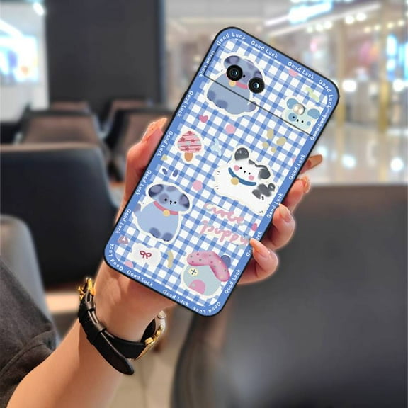 LYM-Phone Case For Google Pixel 8A, Durable Soft case Graffiti Full wrap Phone Pouch Dirt-resistant Protective Animals TPU Cartoon Shockproof Silicone Fashion Design Anti-knock Anti-dust