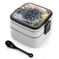 thumbnail image 1 of Plantas Suculentas Fiambrera de Doble Capa, Contenedor de Almuerzo Portátil Apilable, Almacenamiento de Alimentos Hermético a Prueba de Fugas, 1000ml, 1 of 6