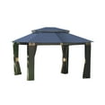 thumbnail image 1 of Garden Winds Replacement Canopy Top Cover for the Antigua Gazebo -Standard 350 - Midnight Trellis, 1 of 8