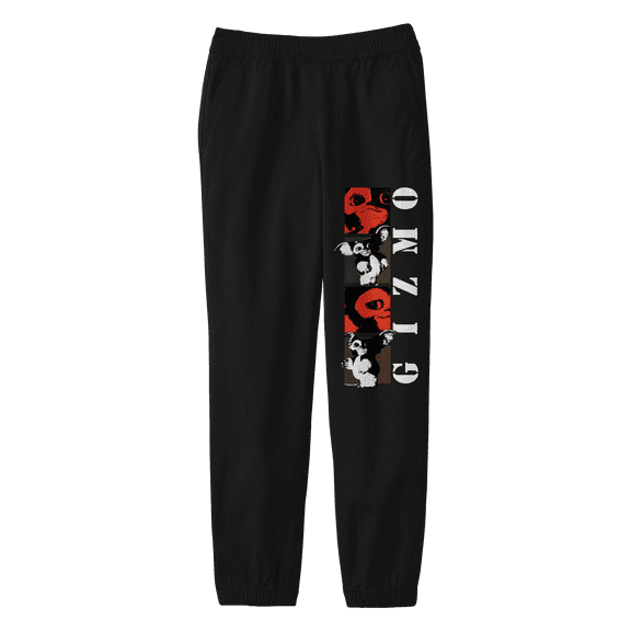 Gremlins Gizmo Poses Youth Black Graphic Joggers-XL