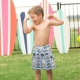 thumbnail image 4 of FORMRS Boys Swim Trunks Quick Dry Mesh Liner Boardshorts Sizes XS-XL, Vibrant Cute Cat, 4 of 7