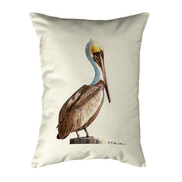Betsydrake NC035R Oreiller Sans Cordon Pélican 16 x 20 Po