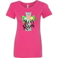 thumbnail image 3 of Inktastic He is Risen Floral Print Cross with Beautiful Flowers Women's T-Shirt, 3 of 5