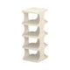 thumbnail image 2 of Organizador Multicapa para zapateros | Estantería de almacenamiento de plástico de 5 niveles | Blanco, Naranja, Azul | Diseño de puertas que ahorran espacio | Montaje sencillo sin herramientas, 2 of 6