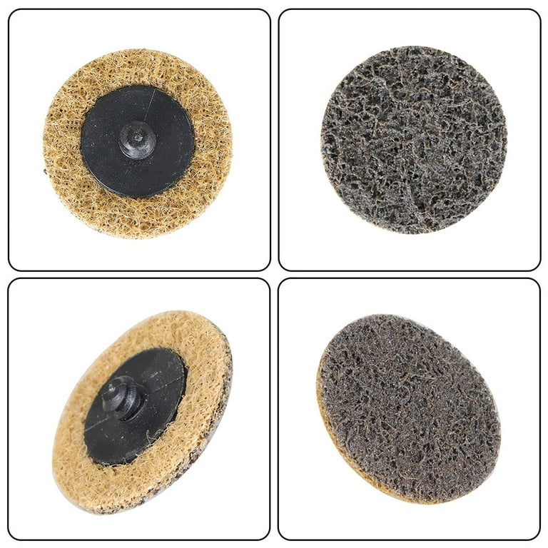 50-Pack 2-Inch Quick Change Surface Prep Discs - Brown Conditioning Discs For Metal Work