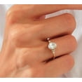 thumbnail image 4 of vylahjewellery Beautiful 2 CT Oval Cut Moissanite Diamond Ring Best Stacking 18K White Gold Engagement Ring for Woman, 4 of 6