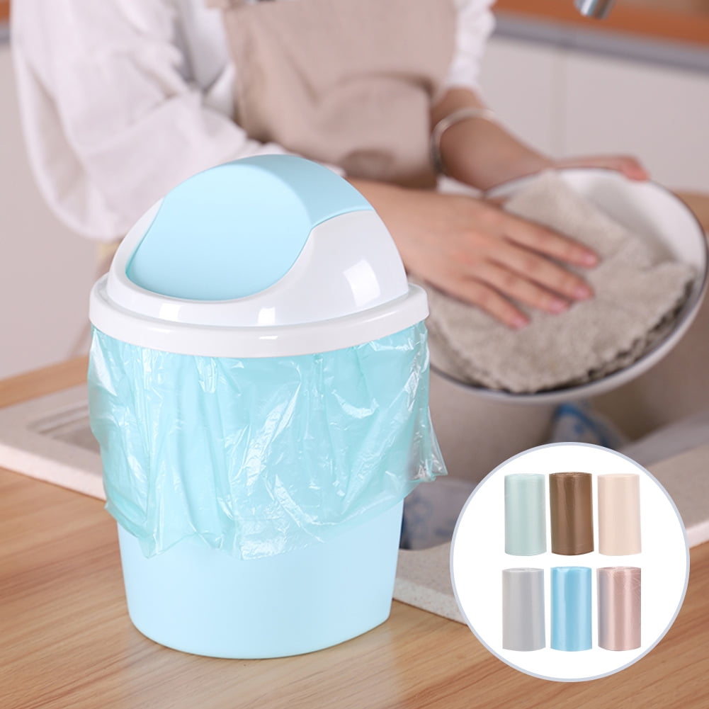 Ccdes 180pcs Mini Thick Disposable Garbage Bags for Desktop Trash Can