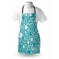 thumbnail image 4 of Abstract Apron, Abstract Pattern with Bubbles in Different Sizes Modern Aqua Inspired Design, Unisex Kitchen Bib with Adjustable Neck for Cooking Gardening, Adult Size, Turquoise Teal, by Ambesonne, 4 of 4