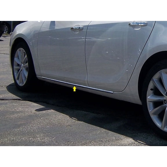 Stainless Rocker Panel Trim 2Pc Fits 2012-2017 Buick Verano TH52541 QAA