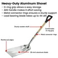 thumbnail image 5 of Every Moment Counts 48in Heavy Duty Metal Shovel with Hardwood Handle and D-Grip, Aluminum Shovel, Snow Shovel for Car, 5 of 7