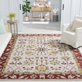 thumbnail image 2 of SAFAVIEH Micro-Loop Joey Medallion Area Rug, Beige/Rust, 8' x 10', 2 of 8