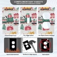 thumbnail image 3 of Yayeee Blank Wall Plate Cover 1-Gang 4.5"x2.7" Home Unused Decorative Outlet, Christmas Train, 3 of 7
