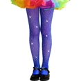 thumbnail image 1 of Girls High Waist Fishnet Tights Dance Tights for Girls Socks Seamless Rhinestone Fishnet Stockings, 1 of 1
