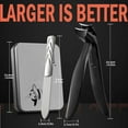 thumbnail image 6 of Angled Head Nail Clippers for Seniors - Ergonomic Toenail Clipper for Thick Nails, Premium Steel Nail Cutter Trimmer with Catcher for Men and Women - Black, 6 of 16
