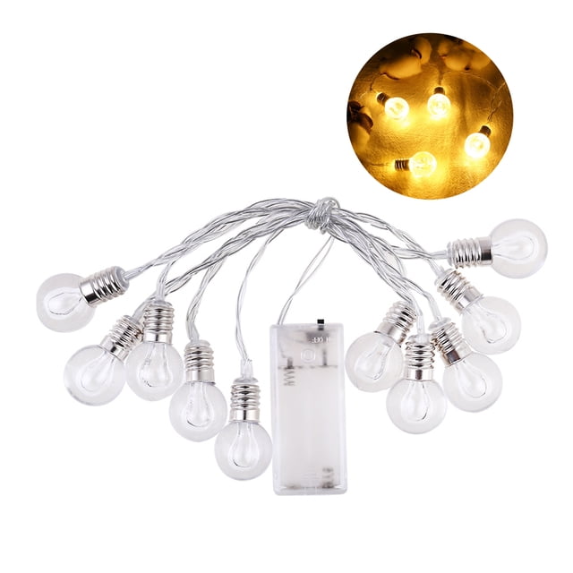 Mistaha 10Pcs Bulbs 1.5M String Light Christmas Holiday Lighting Home Decoration Hanging Bulbs