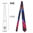 thumbnail image 3 of Gaeub Cosmic Cat Psychedelic Journey Men's Classic Woven Jacquard Necktie Perfect for Weddings & Parties, 3 of 7