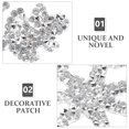 thumbnail image 3 of Parche de diamantes de imitación con diseño de copo de nieve, aplique de diamantes de imitación, parche para planchar para ropa, mochilas y vaqueros., 3 of 7