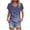 Purple, variant on JSheng Women Summer Tops Fashion Printed V-neck Short-sleeved T-shirt Loose Casual Short Sleeve Top Blue XL
