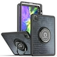 thumbnail image 2 of Case For Samsung Galaxy Tab A7 Lite (8.7 inch) Slim Hybrid with Ring Magnetic Stand Holder Kickstand Frame Bumper Drop proof Tablet Cover [ Black Crocodile ], 2 of 4