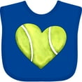 thumbnail image 3 of Inktastic Tennis Ball in Heart Boys or Girls Baby Bib, 3 of 4