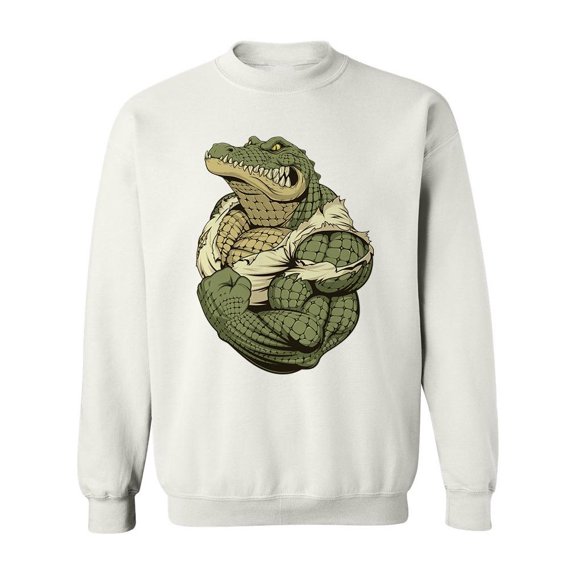 Ferocious Alligator  Sweatshirt Men -Image by Shutterstock, Male Small