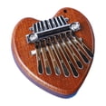 thumbnail image 1 of Mini piano de pulgar portátil de 8 teclas para principiantes Corazón, 1 of 9