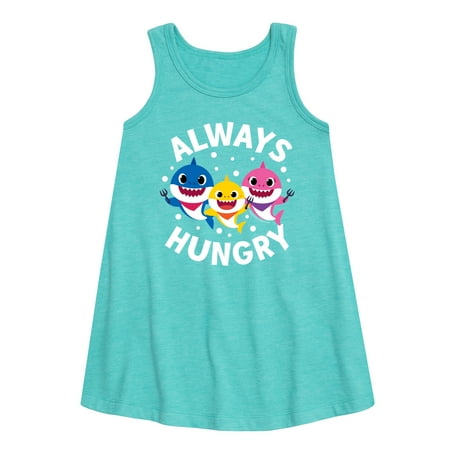 

Baby Shark - Always Hungry - Toddler and Youth Girls A-line Dress