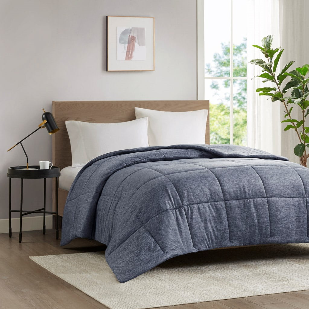 Gracie Mills Heathered Jersey Knit Down Alternative Comforter GRACE-15592 Oversized