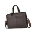 thumbnail image 2 of Maletín de hombre,Bolso tipo maletín para hombre Bolso de negocios Bolso de oficina,Bolso para portátil Bolso de negocios Bolso profesional,Bolso bandolera de gran capacidad,Bolso PU marrón, 2 of 8