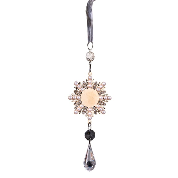 Noothes Transparent Acrylic Christmas Snowflake Ornaments Reusable Holiday Decor for Storefront Display and Snowy Scene Icicle Droplet Chandelier Pendants