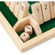 thumbnail image 5 of Ropoda Shut The Box Juego de dados de madera (2-4 jugadores) para niños y adultos [Juego de mesa de madera grande de 4 caras, 8 dados + reglas de Shut The Box] Juego divertido para, 5 of 5