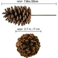 thumbnail image 3 of NOGIS 10 Pcs Natural Pine Cone Picks Christmas Pinecone Sprays Medium Pinecones Picks with Wired Stems 7.8" Tall for Xmas Tree Holiday Seasonal Wreath Floral Winter Rustic Wedding Decor, 3 of 7