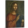 thumbnail image 1 of ARTCANVAS Salvator Mundi Canvas Art Print by Bernardino Luini - Size: 18" x 12" (0.75" Deep), 1 of 9