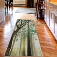 thumbnail image 2 of Autumn Decorative Rug, Picture of a Lonely Tree Leaves on an Abstract Woodland Background Print, Quality Carpet for Bedroom Dorm and Living Room, 6 Sizes, Fern Green, by Ambesonne, 2 of 2