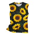 thumbnail image 4 of Mode Femmes Impression Décontractée V-Cou Manches Courtes T-shirt en Vrac Tops Floral Print Femmes Tops Femmes Manches Courtes Tops Femmes, 4 of 4