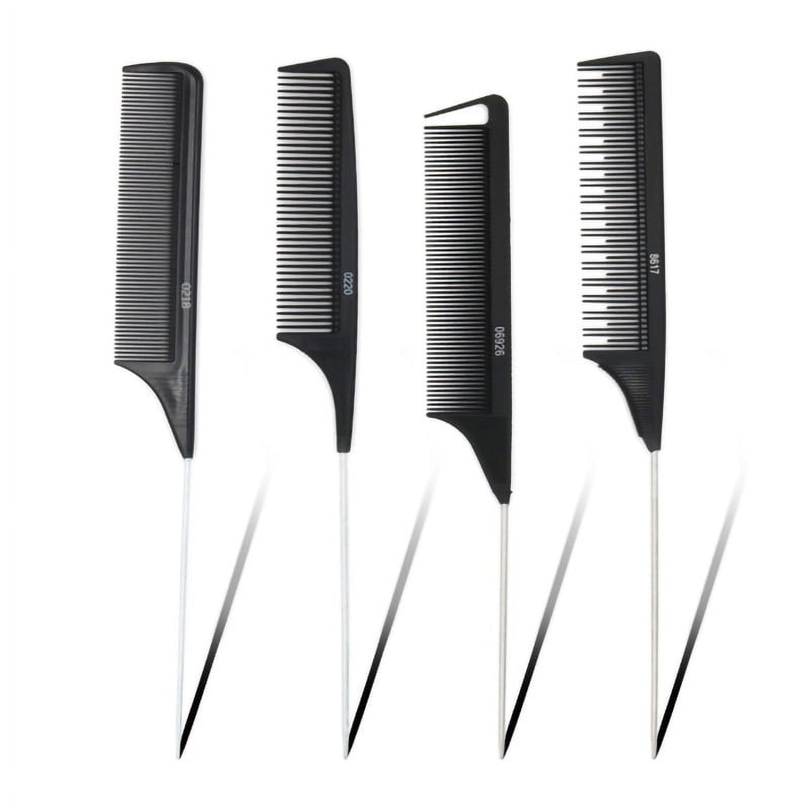 Metal Pin Tail Comb Rat Tail Comb For Styling Teasing Wide Tooth Pick  Stylist Braiding Combs - Combs - AliExpress
