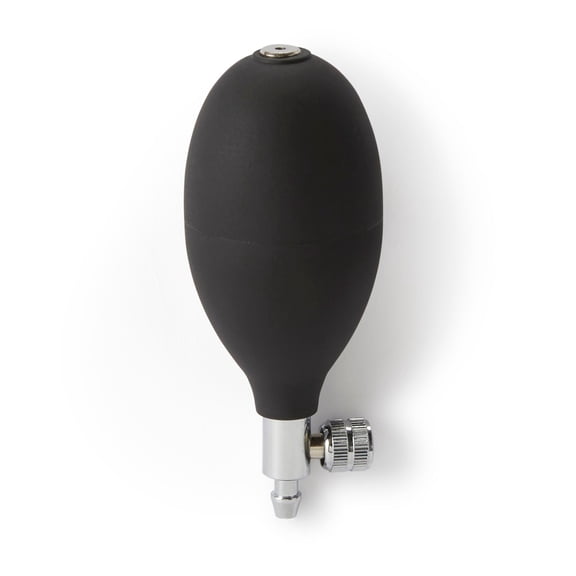 McKesson Standard Blood Pressure Inflation Bulb and Valve, Black, 1 Ct