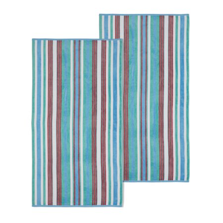 Superior 100% Cotton Oversized Rope Textured Beach Towel (Set of 2)