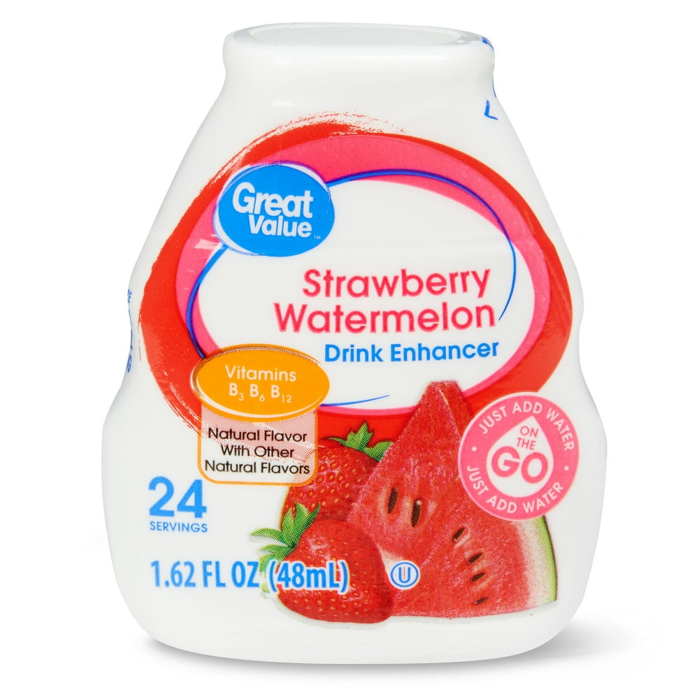 Great Value Liquid Drink Enhancer, Strawberry Watermelon, 1.62 Fl Oz