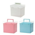 thumbnail image 4 of stanreset Colorful Marker Pen With Storage Holder Marker Paint Storage Organizer Case Pen Box Tin Box Lid Marker Stationery pink, 4 of 4